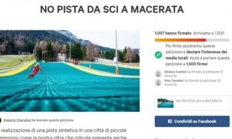 Petizione "No pista da sci a Macerata": raggiunta quota mille firme Petizione "No pista da sci a Macerata": raggiunta quota mille firme