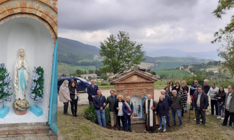 San Severino, la statuetta della Vergine Maria torna a Colleluce: era stata rubata il giorno di Natale