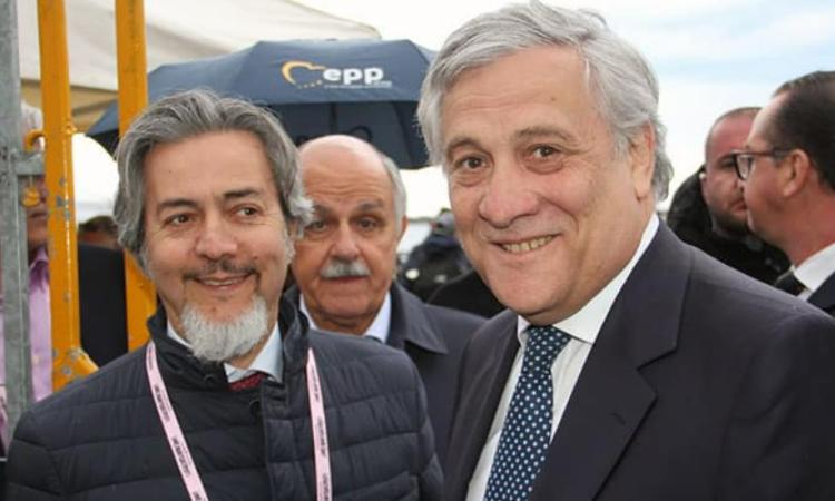 Antonio Tajani a Tolentino: primo big per Silvia Luconi