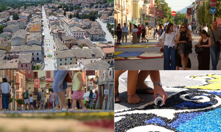 Castelraimondo, Infiorata 2022: tutto pronto per la processione, gran chiusura con dj Fargetta