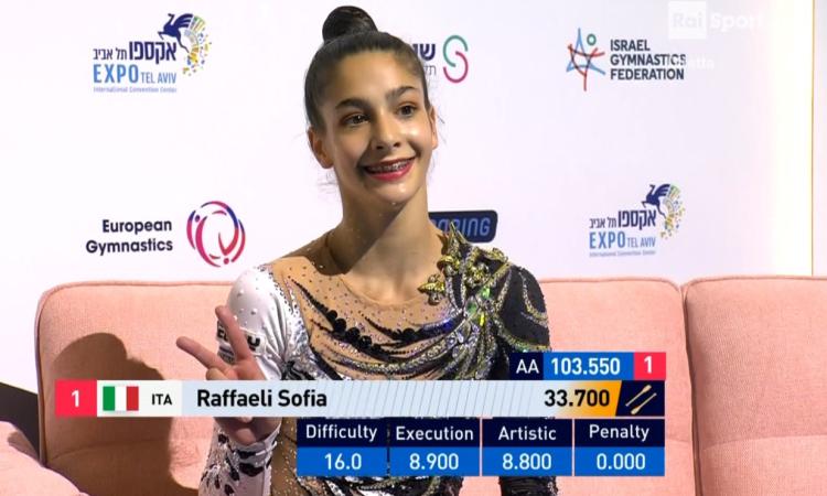 Sofia Raffaeli nella storia: è la prima ginnasta italiana a vincere 2 ori agli Europei