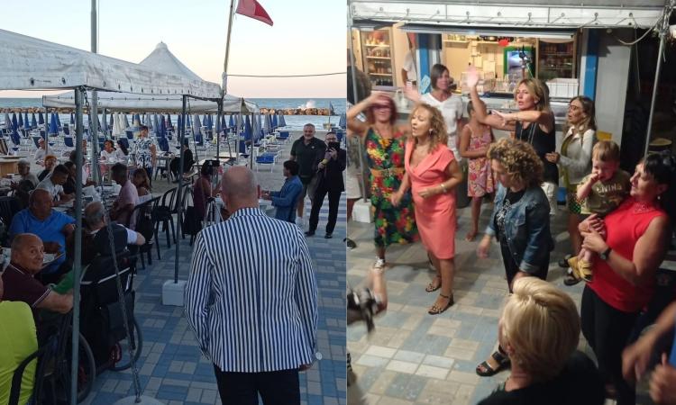 Civitanova, grande serata di musica, karaoke e balli di gruppo al Lido della Polizia