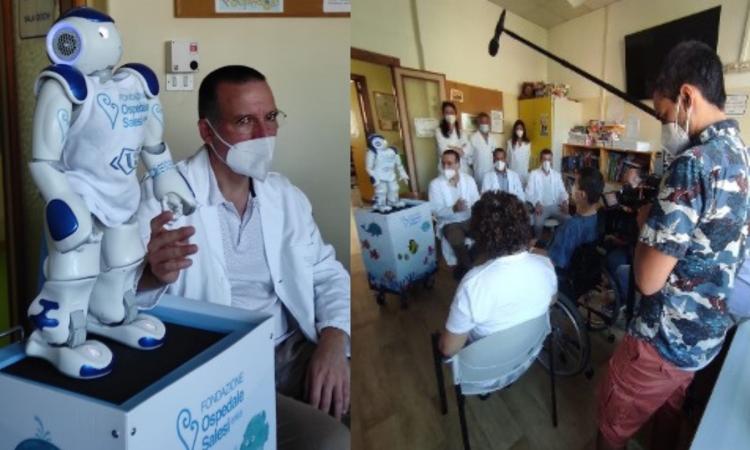 Al Salesi un robot in corsia: aiuterà i bambini a gestire l'ansia preoperatoria Al Salesi un robot in corsia: aiuterà i bambini a gestire l'ansia preoperatoria