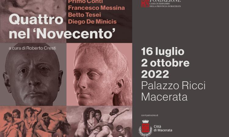 Macerata, inaugurata la mostra d'arte a Palazzo Ricci dedicata al 'Novecento italiano'