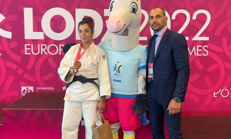 Camerino, splendido bronzo di Raffaela Lelia Ciano nel judo ai giochi europei universitari