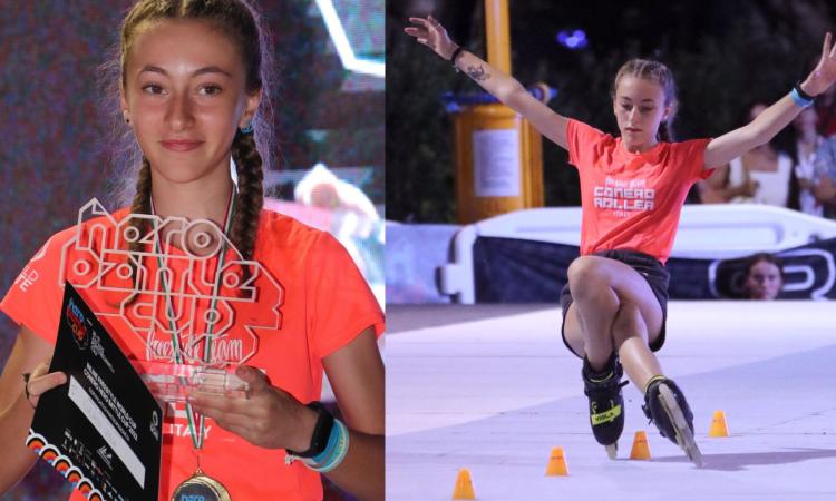 Porto Recanati, Coppa del Mondo pattinaggio: splendido oro per la 12enne marchigiana Viola Luciani Porto Recanati, Coppa del Mondo pattinaggio: splendido oro per la 12enne marchigiana Viola Luciani