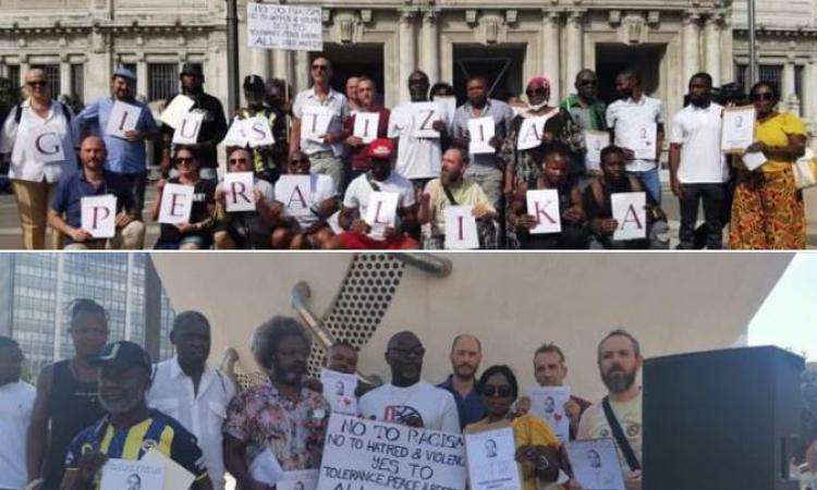 Omicidio Alika, un presidio anche davanti alla stazione di Milano: "Non si può rimanere indifferenti" Omicidio Alika, un presidio anche davanti alla stazione di Milano: "Non si può rimanere indifferenti"