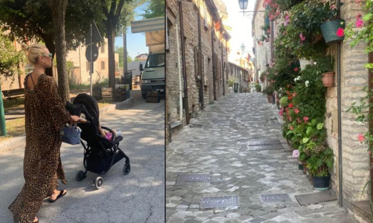 Un ferragosto nelle Marche per Ilary Blasi: relax nei luoghi d'origine dei genitori