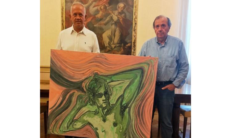 Civitanova, Mauro Brattini dona una delle sue opere più celebri alla Pinacoteca 'Moretti' Civitanova, Mauro Brattini dona una delle sue opere più celebri alla Pinacoteca 'Moretti'