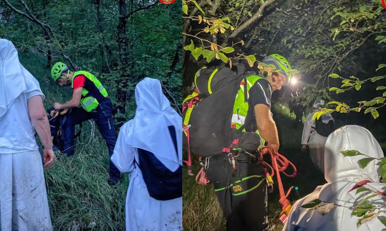 Sorprese dal temporale durante una passeggiata, si perdono sul sentiero: paura per due suore Sorprese dal temporale durante una passeggiata, si perdono sul sentiero: paura per due suore