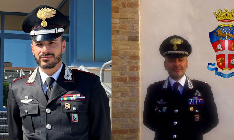 Carabinieri, cambio della guardia ai comandi di Macerata e Civitanova: arrivano due nuovi ufficiali Carabinieri, cambio della guardia ai comandi di Macerata e Civitanova: arrivano due nuovi ufficiali