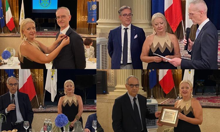 Il rettore uscente di unimc francesco adornato ospite d’onore della prima conviviale dell’anno del Rotary Club