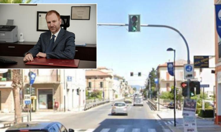 Potenza Picena, passa col giallo e viene multato dal semaforo intelligente. Fa ricorso e lo vince