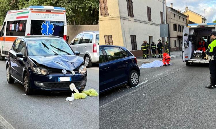 Macerata, tragico investimento in viale Indipendenza: muore una donna (FOTO)