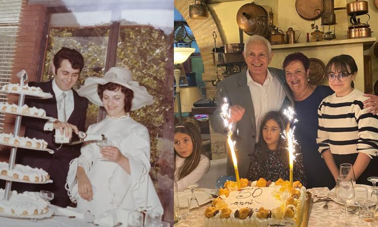 Sefro, Antonio e Giuliana festeggiano le nozze d'oro: 50 anni di vita insieme Sefro, Antonio e Giuliana festeggiano le nozze d'oro: 50 anni di vita insieme