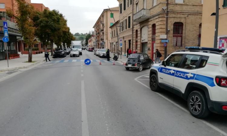 San Severino, anziana investita sulle strisce insieme alla badante in viale Mazzini