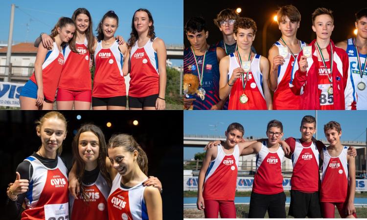 Atletica Avis Macerata, ai campionati marchigiani staffette sugli scudi (FOTO)