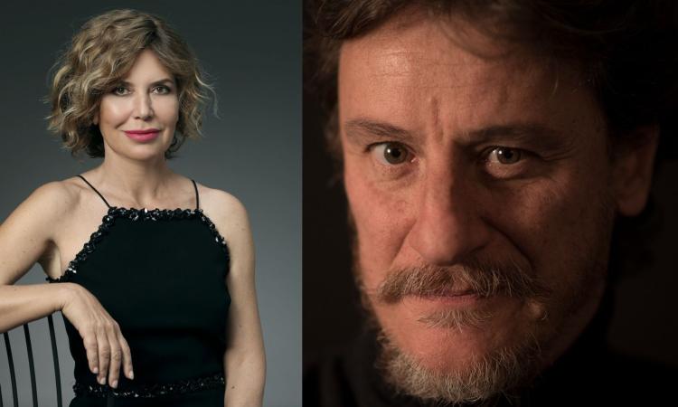 Recanati, Sabina Guzzanti e Giorgio Tirabassi incontrano il pubblico Recanati, Sabina Guzzanti e Giorgio Tirabassi incontrano il pubblico