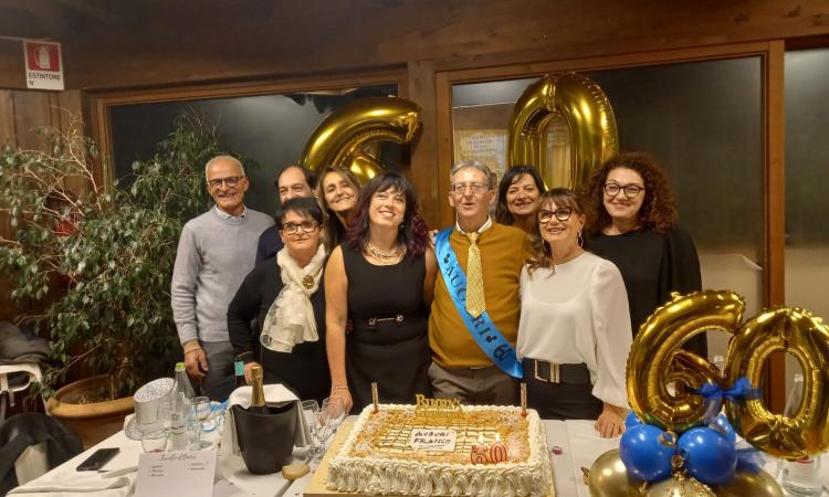 Treia, per i 60 anni di Franco Taruschio una festa da ricordare