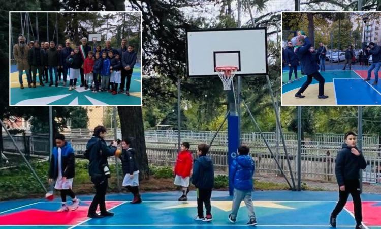 Macerata, Parcaroli si dà al basket: 37mila euro per il nuovo nuovo campo tra sport e street art