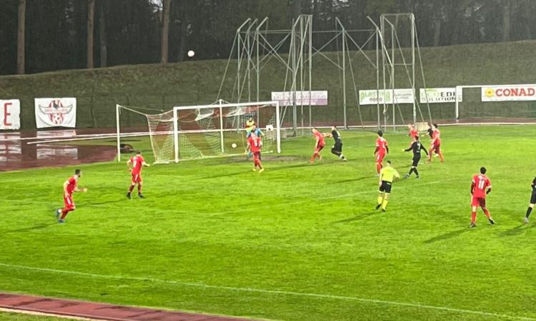 Maceratese, Trudo infrange il sogno biancorosso: all'Helvia Recina finisce 1-1 sotto la pioggia Maceratese, Trudo infrange il sogno biancorosso: all'Helvia Recina finisce 1-1 sotto la pioggia