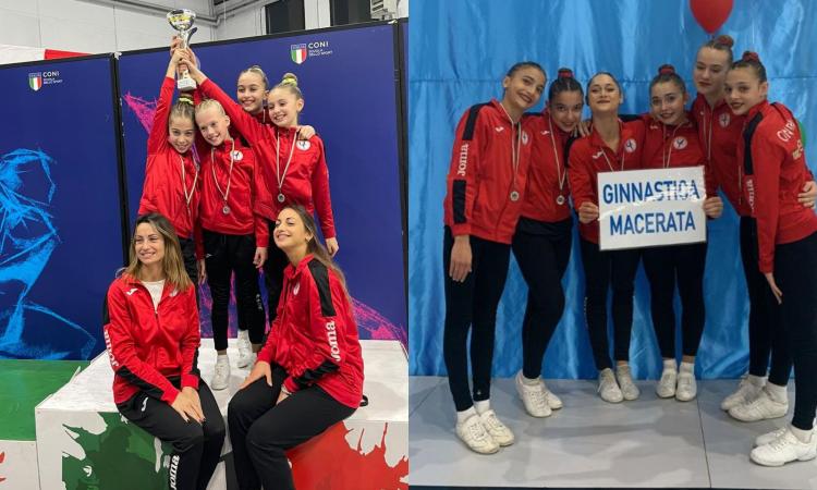 Ginnastica Macerata, doppia impresa ai campionati nazionali: titolo tricolore per le Allieve Ginnastica Macerata, doppia impresa ai campionati nazionali: titolo tricolore per le Allieve