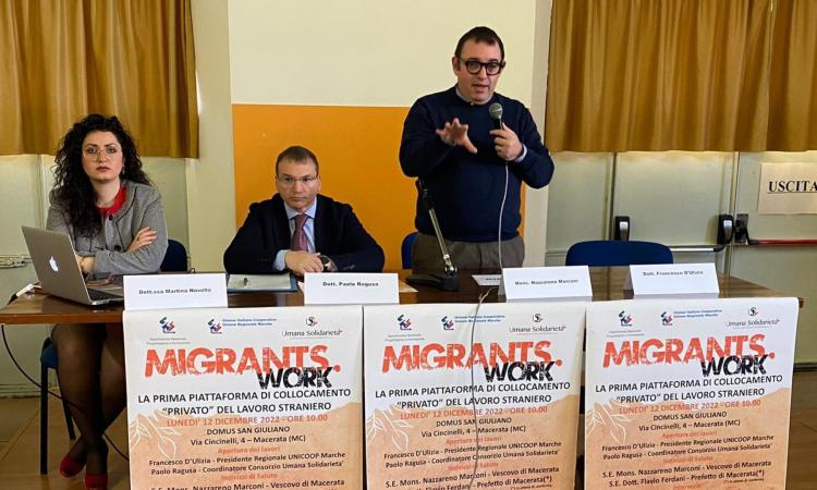 Macerata, presentata "Migrants.Work": prima piattaforma online per soli lavoratori stranieri