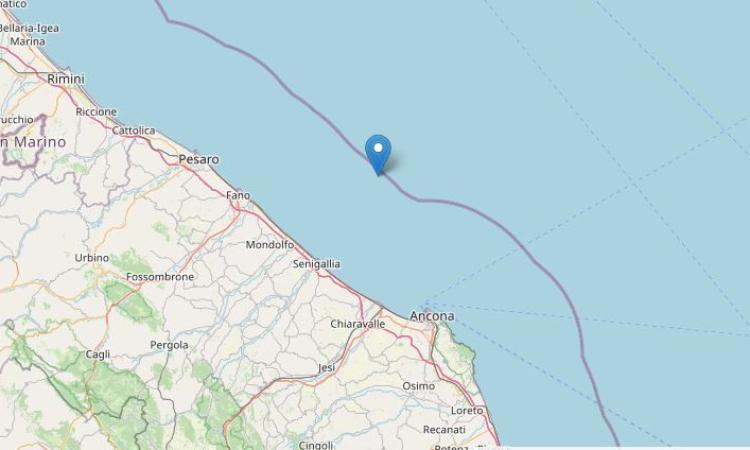 Terremoto Marche: scossa di magnitudo 3.3 sulla costa marchigiana Terremoto Marche: scossa di magnitudo 3.3 sulla costa marchigiana