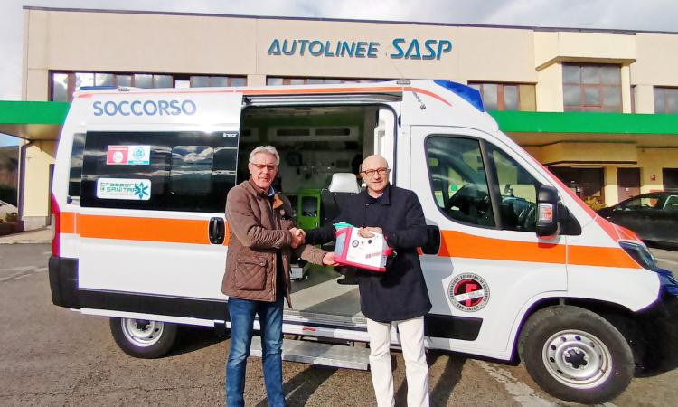 San Ginesio, la generosità della Sasp: regalo di Natale per l’Associazione Volontari di Soccorso