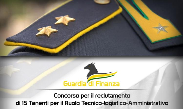 La Guardia di Finanza recluta 15 nuovi tenenti: come partecipare al concorso 2023 La Guardia di Finanza recluta 15 nuovi tenenti: come partecipare al concorso 2023