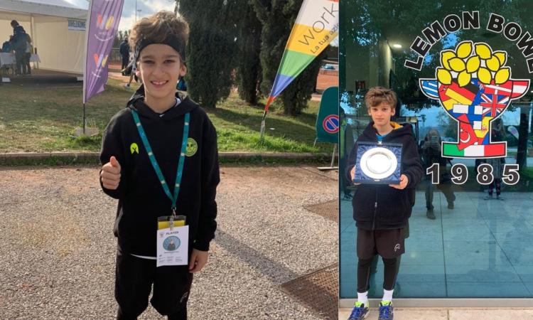 Matelica, baby tennisti crescono: Mattia Bongiovanni conquista la semifinale del Lemon Bowl