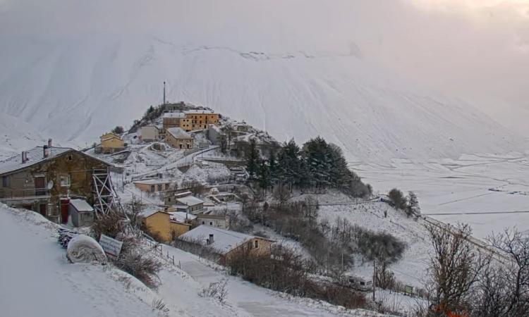 Torna la neve a Castelluccio di Norcia: i fiocchi imbiancano il Pian Grande (VIDEO) Torna la neve a Castelluccio di Norcia: i fiocchi imbiancano il Pian Grande (VIDEO)