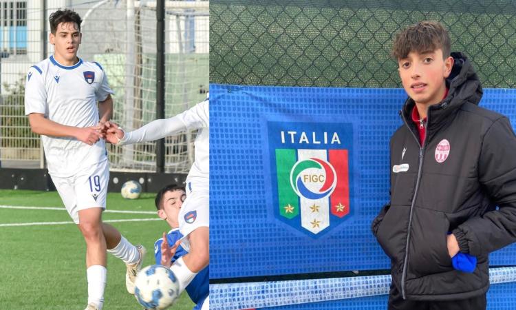 Maceratese, emozione e orgoglio per lo stage in maglia azzurra dei baby Pierluigi e Ciappelloni