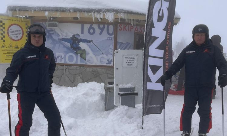 Carabinieri sugli sci:  torna il servizio di vigilanza e soccorso sulle piste del Maceratese