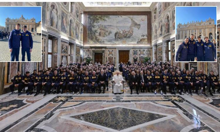 Lube Civitanova, sei giocatori in Vaticano: "Che emozione l'incontro con Papa Francesco"