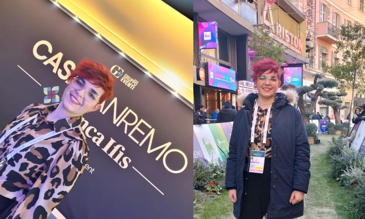 Da Polverigi a Sanremo, Eva Capomagi presenta l'inedito "A muso duro" nel Monina privé