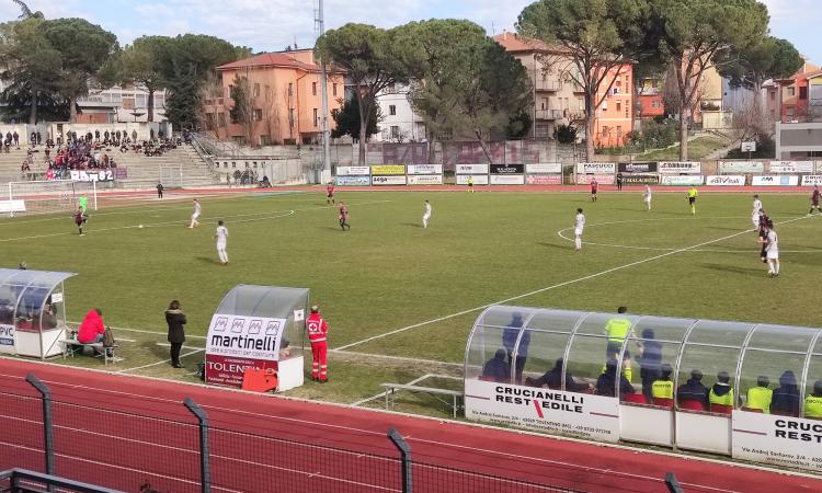 Serie D, il Tolentino è più forte delle espulsioni: in nove strappa un punto alla Vigor Senigallia