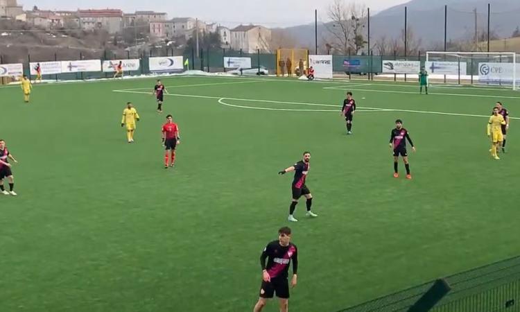 Serie D, il Tolentino si scioglie a Vastogirardi: le trasferte restano un tabù con Zannini, decide Calemme