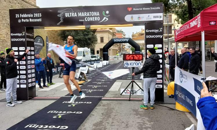 Porto Recanati, Menegardi vince la seconda edizione dell'Ultra Maratona del Conero Porto Recanati, Menegardi vince la seconda edizione dell'Ultra Maratona del Conero