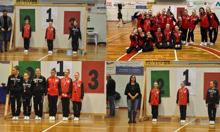 Tolentino, in 130 al palasport per il campionato regionale di ginnastica aerobica: ecco i premiati