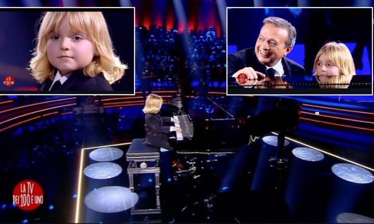 Alberto, il prodigio del pianoforte viene da Caldarola: a 5 anni stupisce il pubblico di Canale 5