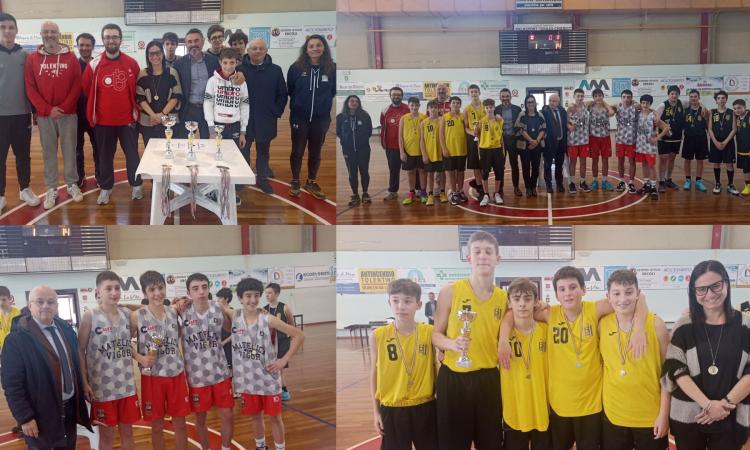 Tolentino, gli alunni delle scuole provinciali si sfidano a canestro: a vincere è il terzetto della "Mattei" di Matelica Tolentino, gli alunni delle scuole provinciali si sfidano a canestro: a vincere è il terzetto della "Mattei" di Matelica