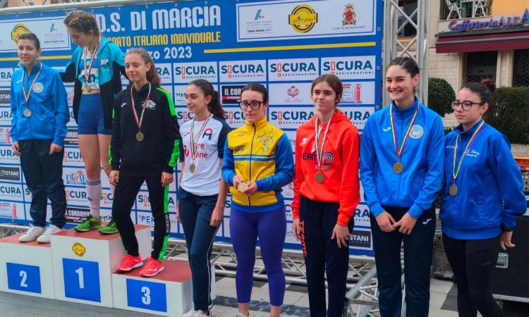 Cus Macerata, le marciatrici vincono la seconda prova del Campionato Italiano di società