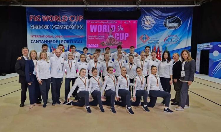 Ginnastica Macerata - Arianna, Guenda e Matilde strepitose in Portogallo: oro e bronzo con la Nazionale Ginnastica Macerata - Arianna, Guenda e Matilde strepitose in Portogallo: oro e bronzo con la Nazionale