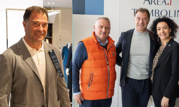 Tolentino, il campione olimpico Antonio Rossi fa shopping da Tombolini