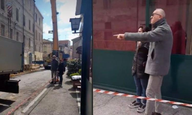 Civitanova, cantiere del teatro Rossini: prorogata la chiusura di via Trieste Civitanova, cantiere del teatro Rossini: prorogata la chiusura di via Trieste