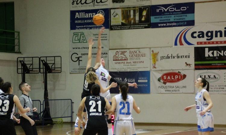 Basket, semifinali playoff: la Feba Civitanova batte Senigallia in gara 1 Basket, semifinali playoff: la Feba Civitanova batte Senigallia in gara 1