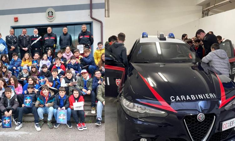 Tolentino, bimbi in visita alla caserma: una giornata da "piccoli carabinieri" (FOTO)