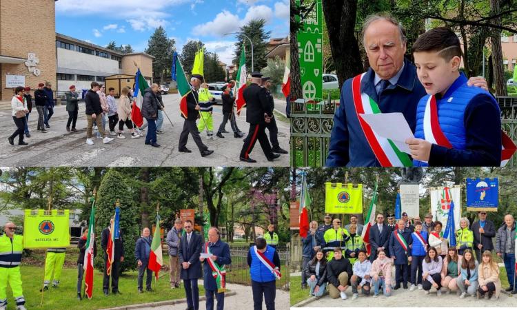 Matelica, anche il "baby" sindaco alla festa per il 25 aprile Matelica, anche il "baby" sindaco alla festa per il 25 aprile