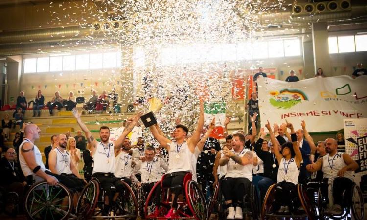 Basket in carrozzina, Santo Stefano KOS campione d'Europa: Potenza Picena supera Bilbao 69-53 Basket in carrozzina, Santo Stefano KOS campione d'Europa: Potenza Picena supera Bilbao 69-53